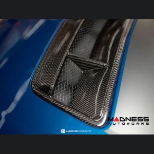 Ford Mustang Hood Vent - Carbon Fiber - Type V5